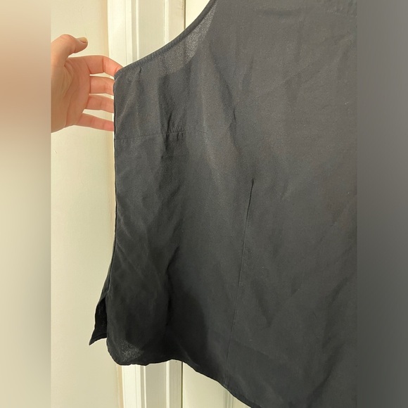 EILEEN FISHER Silk Georgette Crepe Split Hem Boxy Tank Sleeveless Top 1X - Picture 4 of 12